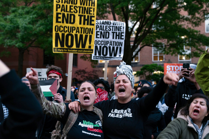 Though “pro-Palestinian” campus demonstrators almost uniformly refuse to answer questions from the press or explain their positions, they freely hang banners, wave signs and chant slogans calling for genocide of Jews, promoting lies about Israel and inventing Palestinian “rights.” 