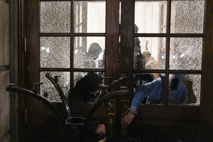 Broken windows, broken laws: Pro-Palestinian protesters barricade themselves inside Columbia University’s Hamilton Hall. Last year, antisemitic, anti-Israel, anti-American student mobs besieged college campuses nationwide. They vow to repeat it with a vengeance this school year.