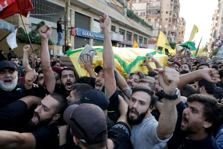 Hezbollah supporters honor 16 top terrorist leaders killed in last week’s Israeli strike in Beirut. However, only incapacitating Hezbollah’s entire war machine can ensure Israel’s survival and its citizens’ safety. Thus, U.S. demands for ceasefire or “de-escalation” are counterproductive. 