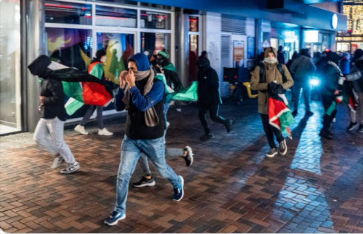 The Information War continues: In Amsterdam last week, Muslim gangs roamed the streets, hunting for and beating Jewish soccer fans. Mainstream press reports hid the identifies of the assailants, as well as their screams of “Jew, Jew” and “Free Palestine.”